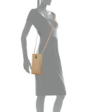 Medicine Small Leather Pouch Bag, Khaki Jade