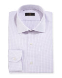 Gold Label Micro-Gingham Dress Shirt, Purple