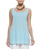 Long Silk Jersey Tunic, Capri 
