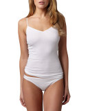 Cotton Seamless High-Cut Briefs, White