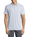 Mix-Stitch Short-Sleeve Polo Shirt