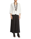 Silk Organic Cotton Interlock Boxy Jacket 