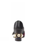 Peyton Square-Toe Block-Heel Pump, Nero