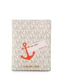 Illustrations Sail Away Passport Wallet, Vanilla/Acorn