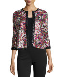 Paisley Sequined Cardigan