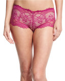 Chrystalle Lace Boyshorts, Morello Cherry