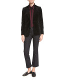 Velvet Mod Blazer, Noir