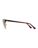 Clubmaster® Monochromatic Sunglasses, Dark Brown