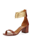 Spin Me Around Multi-Strap Sandal, Luggage
