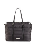 Abbey Quilted Nylon Diaper Tote Bag 