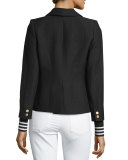 College Blazer w/Striped Detachable Cuffs