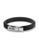 Streamline Rubber ID Bracelet, Black