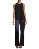 Penn Ribbon-Strap Racerback Tank, Black