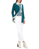 Manuela Cuffed Straight-Leg Pants, Moonstone