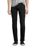 Paxtyn Released-Hem Jeans, Black