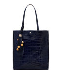 Eloise Magazine Crocodile-Embossed Tote Bag