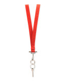 Lanyard Key Ring Necklace, Red