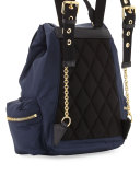 Nylon Backpack, Ink Blue