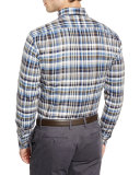 High-Performance Wool V-Neck Sweater, Light Blue