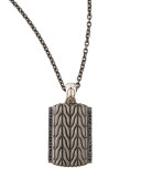 Black Bronze Dog Tag Chain