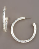 925 Glamazon #3 Small Hoop Earrings, Post