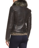 Woodland Leather Jacket, Black