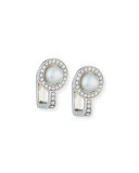 Small Pearl & Crystal Clip-On Earrings