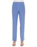 Solid Pull-On Pants, Blue