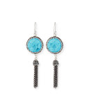 Louisa Stone Tassel Dangle Earrings, Turquoise