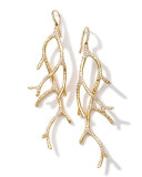 18k Gold Stardust Multi-Branch Earrings with Diamonds