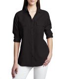 Safari Long-Sleeve Silk Shirt