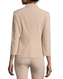 Nopman Two-Button Short Jacket, Amber Beige