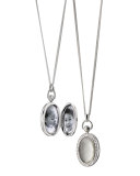 Mother-of-Pearl Locket Necklace