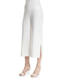 Raven Wide-Leg Cropped Pants, White