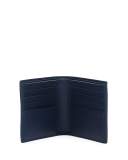 Bi-Fold Intrecciato Leather Wallet, Pacific (Navy)