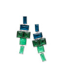 Stacked Linear Post Drop Earrings 