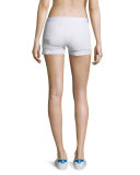 Booty Boost Solid Sport Shorts, White