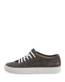 Tournament Suede Low-Top Sneaker, Dark Gray