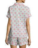 Rock The Casbah Printed Shorty Pajama Set