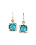 Faceted Doublet Wire Earrings