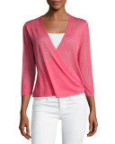 4-Way 3/4-Sleeve Cardigan, Pink