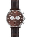 43mm Canfield Men's Chronograph Watch, Bourbon Brown