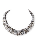 Liquid Medium Collar Necklace with Crystal Shard Detail