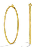 Cable Classics Hoop Earrings in Gold