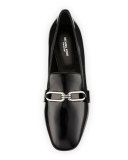 Lennox Leather Link Loafer, Black