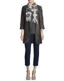 Stretch-Crepe Ankle Pants, Petite