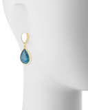 Apatite Doublet Teardrop Earrings