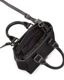 Brook Mini Leather Satchel Bag, Black