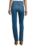 Riche Touche Slim Straight Jeans, Light Blue