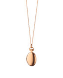 Anna 18k Rose Gold Petite Locket Necklace, 17"L
